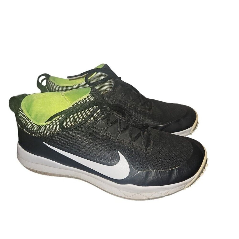 NIKE FI PREMIERE Golf Shoes Black White Volt Mens Size Size 11 Needs Spikes